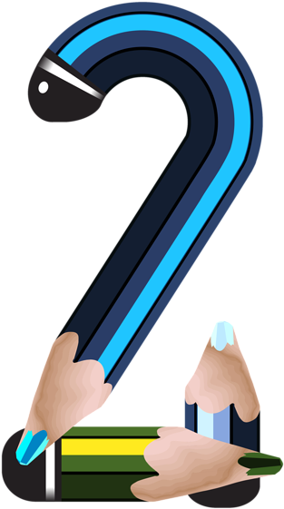 Pencil Number Two Png Clipart Image - Pencil Number Two Png Clipart Image (360x600)