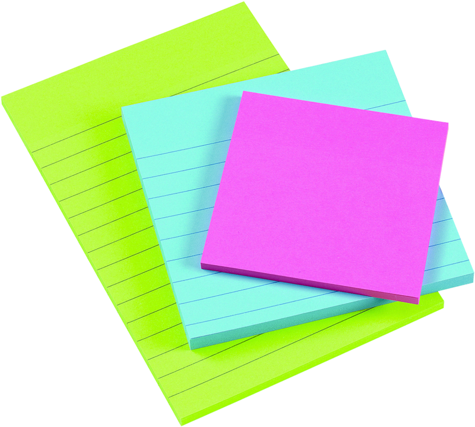 Blank Sticky Note Clip Art - Sticky Notes Pad Png (1000x901)
