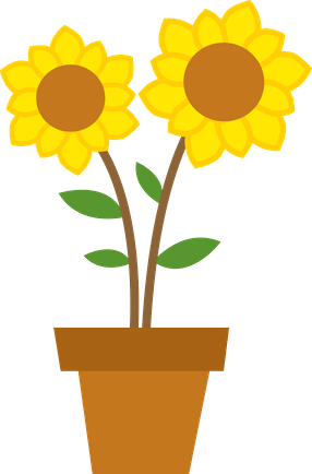 Garden Clip Art - Vasinho De Flor Minus (286x434)