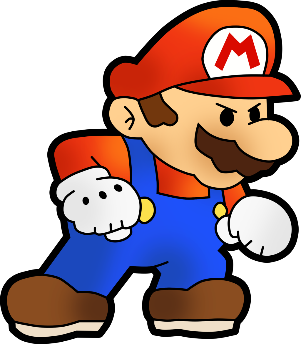Mario Png Images Free Download - Paper Mario 64 Mario (1024x1168)