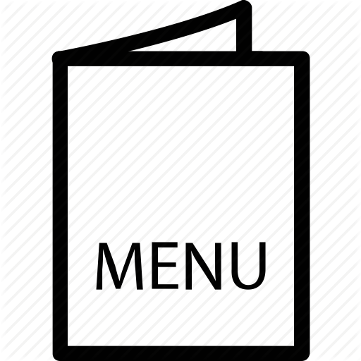 Menu Clipart Transparent - Food Menu Icon Png (512x512)