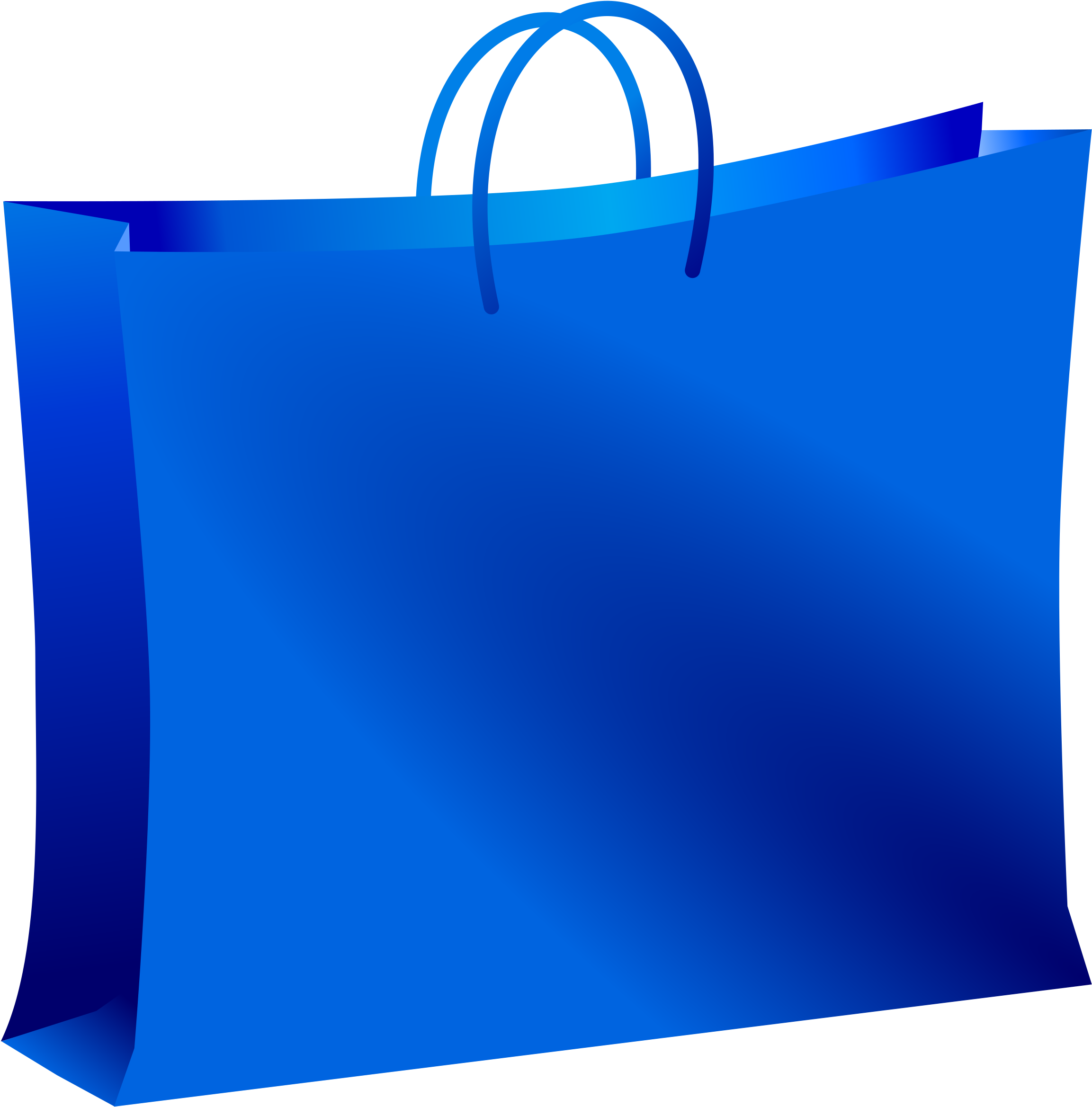 Bag Clipart Rectangle - Blue Bag Clipart (2368x2400)