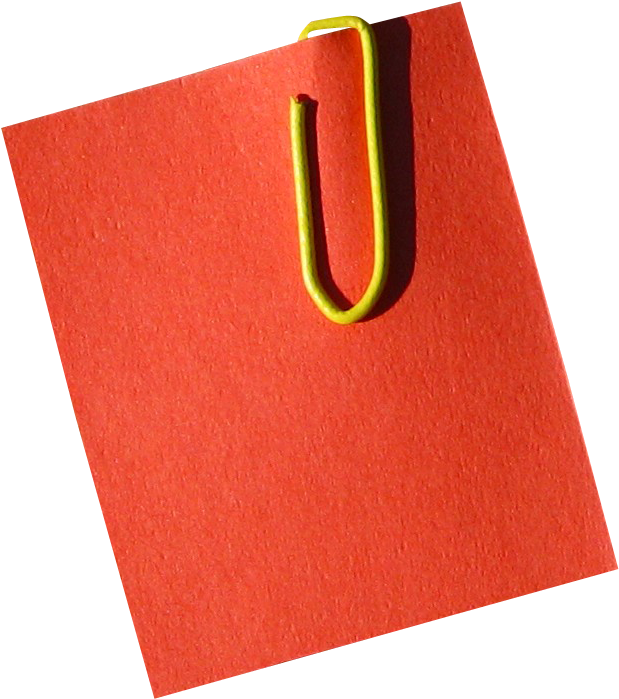 Post It Note Bureau Trombonne Courrier Clip Art Png - Red Post It Transparent (678x758)