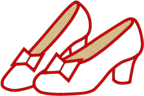Wizard Of Oz Clipart Clip Art - Ruby Slippers Coloring Page (509x509)