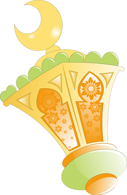 Orient Lamp, Lantern, Light, Lighting, Yellow, Orient - Lampion Free (419x640)