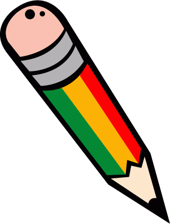 Awesome Writing Clip Art Free Learning Ideas Grades - Coloring Picture Of Pencil (332x436)