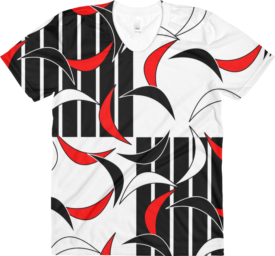 Women's Matching 'red & Black Stripe' - Zazzle Roter, Weißer Und Schwarzer Halbmond Iphone (1000x1000)