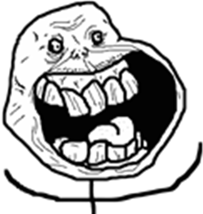 Yay Meme T-shirt - Funny Troll Face (420x420)