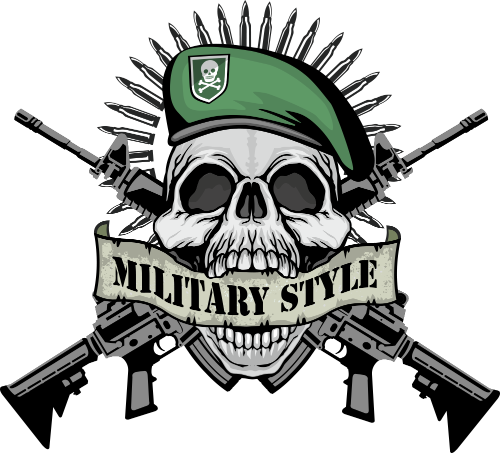 T-shirt Firearm Skull - Vector Skull Png (1000x905)