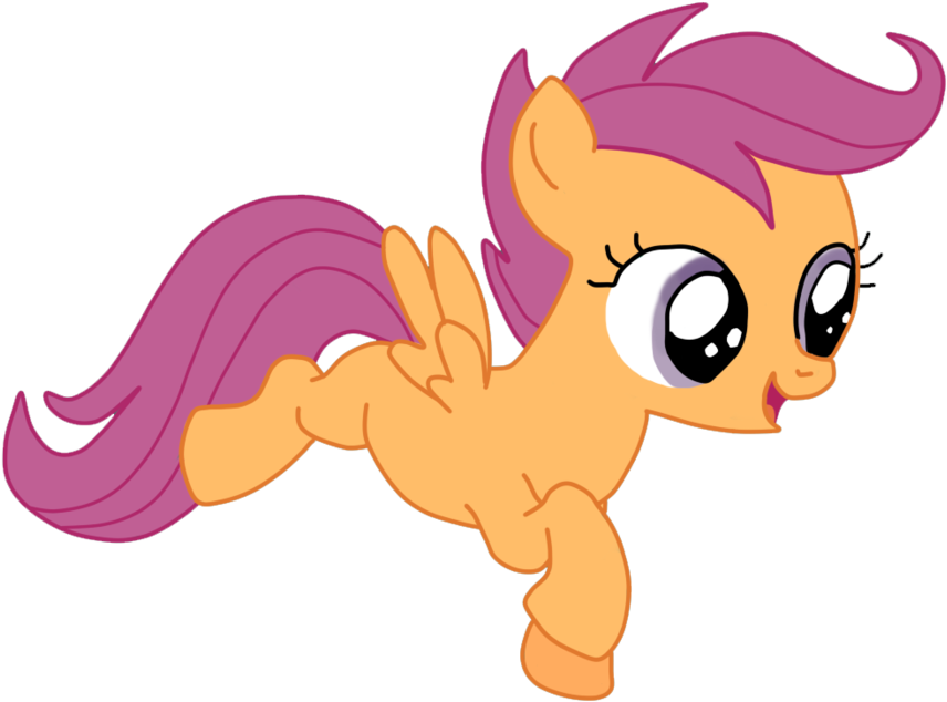 My Little Pony Scootaloo Flying - Mlp Scootaloo Flying Transparent (900x792)