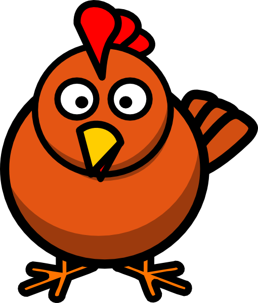 Pear Chicken Clip Art At Clker - A.j. Jenkins (510x597)