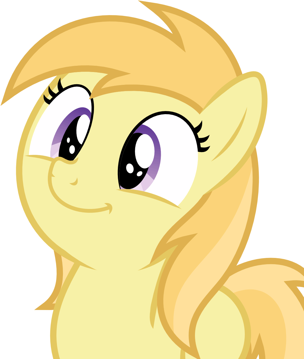 Pony Hair Face Cartoon Yellow Nose Facial Expression - Mlp Noi (1358x1358)