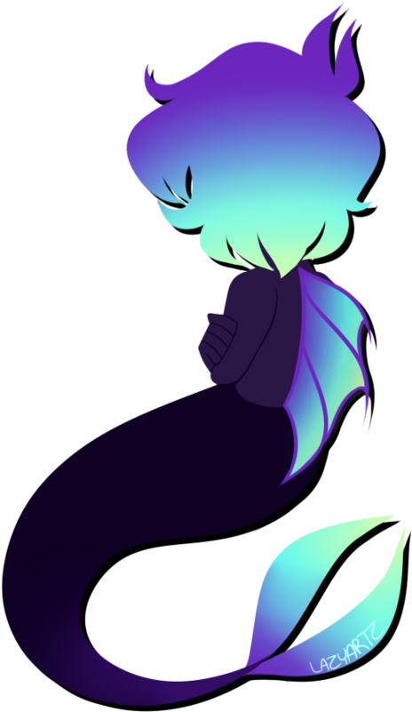 Mermaid Merman By Lazyartzizhere Mermaid - Illustration (894x894)
