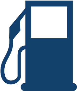 Petrol Station Blue - Gasoline (400x400)