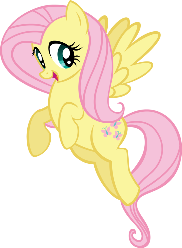 Happy Fluttershy - My Little Pony Fluttershy (600x815)