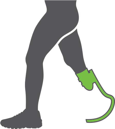 Lower Extremity Prosthetics , Liners, Sockets), By - Prosthetic Foot Clipart Png (500x500)