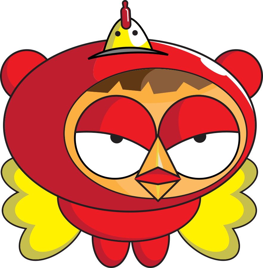 The Little Red Hen - Cartoon Superhero (883x900)