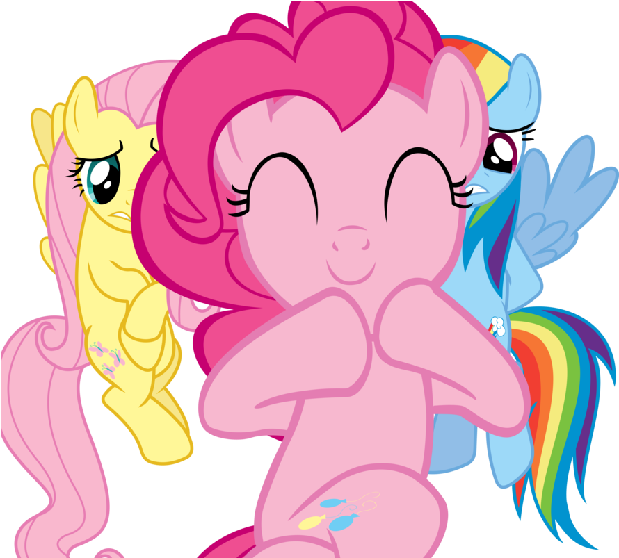 Pinkie Pie, Rainbow Dash And Fluttershy By Fluttershy-12 - Pinkie Pie Has To Pee (900x802)