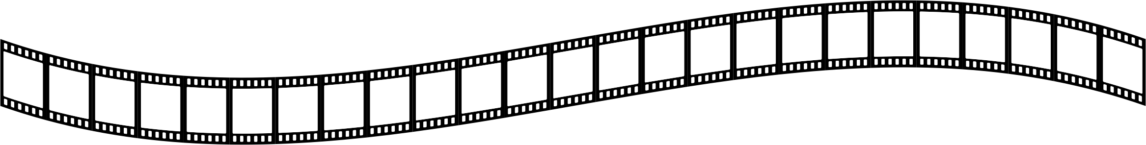 Filmstrip Clipart Transparent - Film Strip Transparent Png (2334x296)