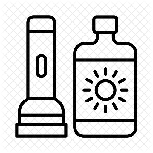 Camping Equipment Icon - Protector Solar Para Colorear (512x512)