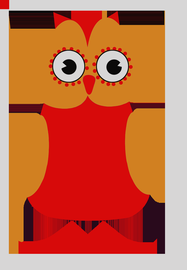 Owl Clip Art Red Cute Owl Clipart - Clip Art (613x886)