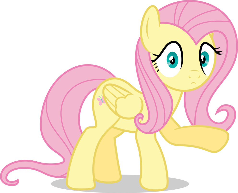 Mlp Fim Fluttershy Vector - Fluttershy (992x805)