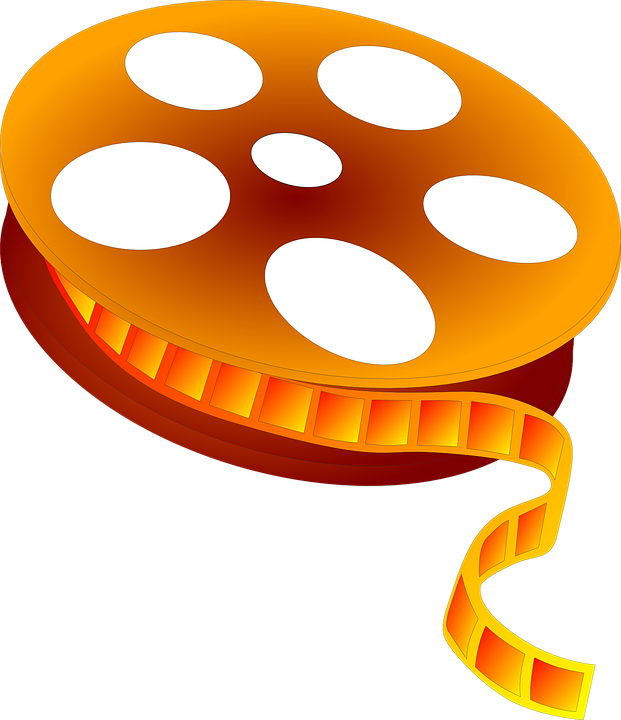 Buddhist Film Reel Clipart - Movie Reel Clip Art (621x720)