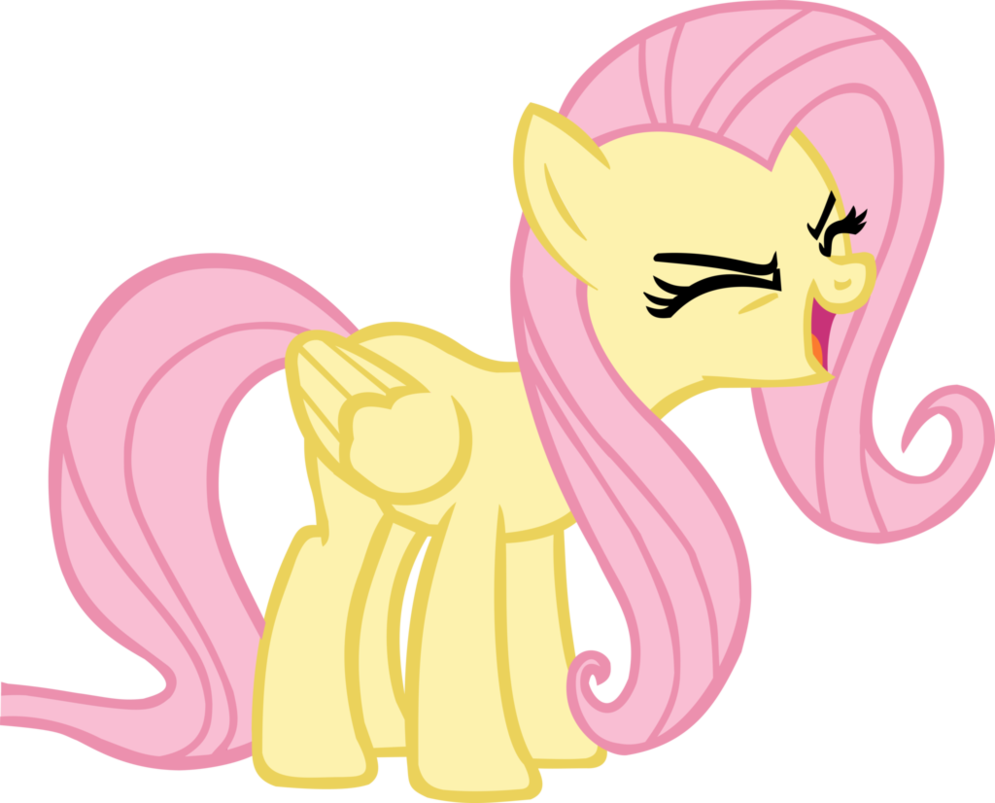 Fluttershy Yay First Vector By Icammo - Fluttershy Yay Vector (995x803)