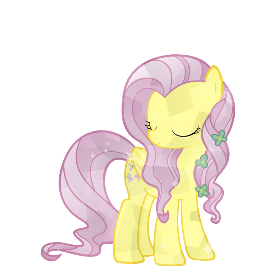 Crystal Fluttershy By Sairoch - Crystal Fluttershy (883x904)