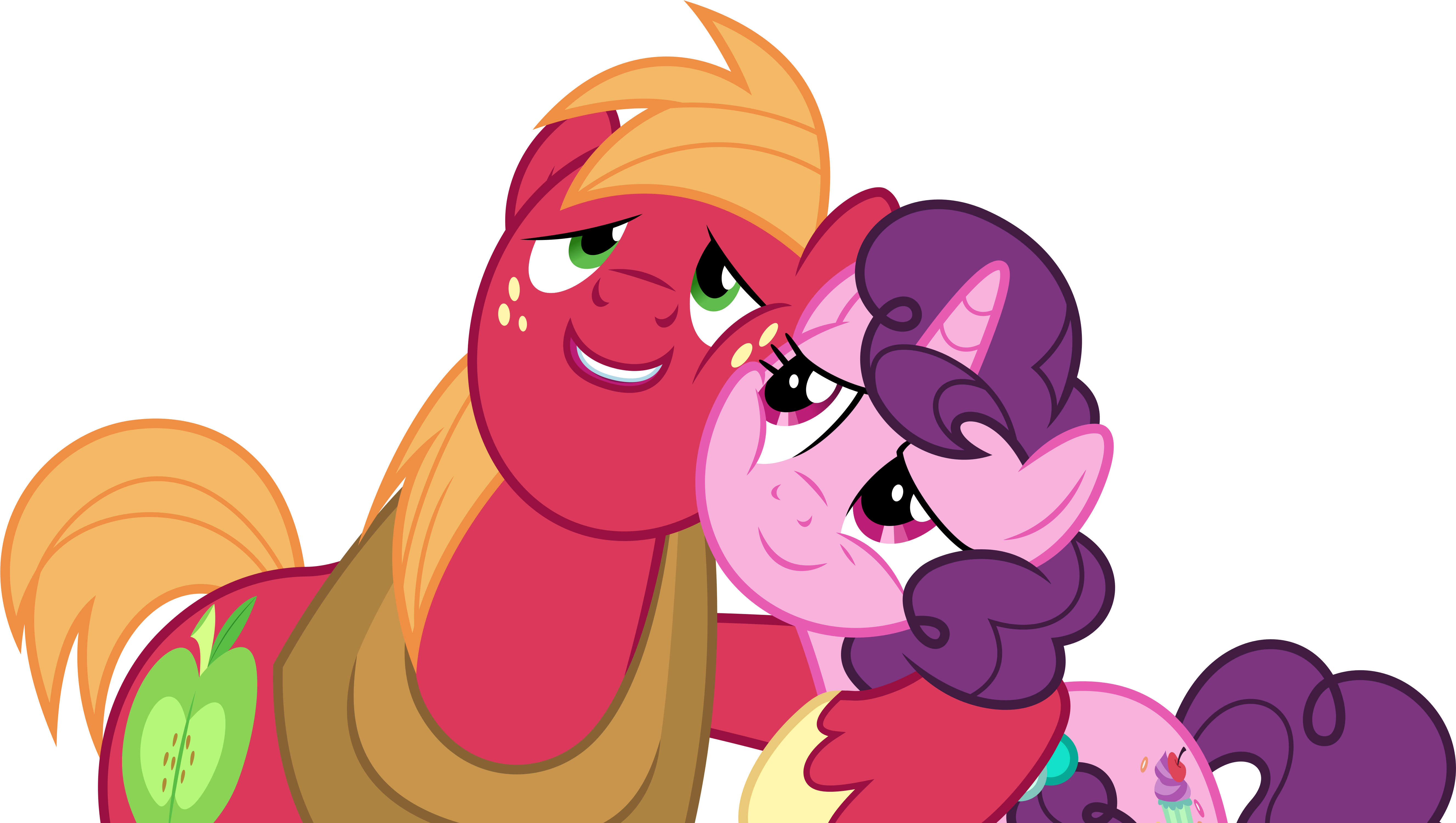 Cheezedoodle96 97 7 Vector - Mlp Big Mac And Sugar Belle (5378x3000)