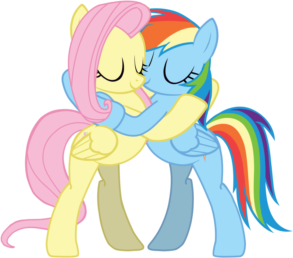 Fluttershy Rainbow Dash Legend Of Everfree (954x837)