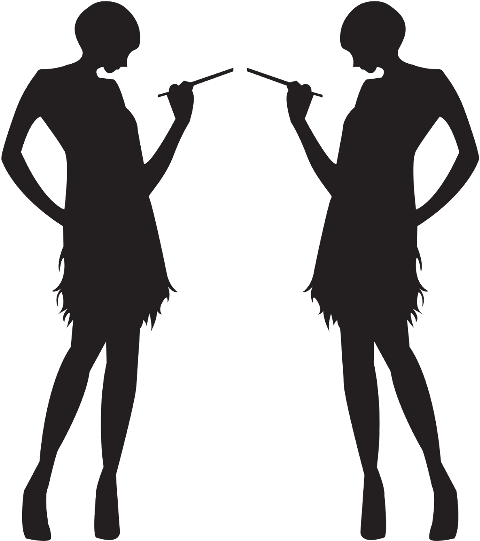 1920s Flapper Roaring Twenties Clip Art - Roaring 20s Clillpart (480x728)