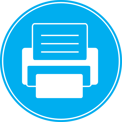 1 Button Faxing - Mobile Phone Icon Blue (512x512)