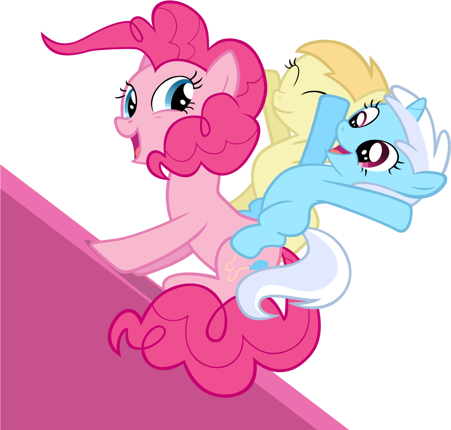 Horse Pink M Clip Art - Mlp Pinkie Pie Back Ride (1600x1526)