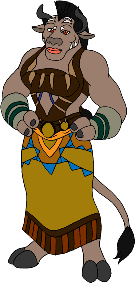 Sunlight In Her Warrior Garb - Cartoon (455x937)