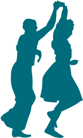 Lindy Hop Dance Man Spinning Woman Silhouette Transparent - Dance (512x512)