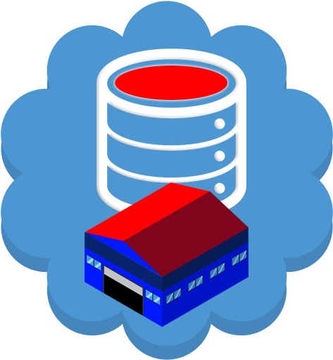 Data Mining & Data Warehousing Icon - Database (512x512)