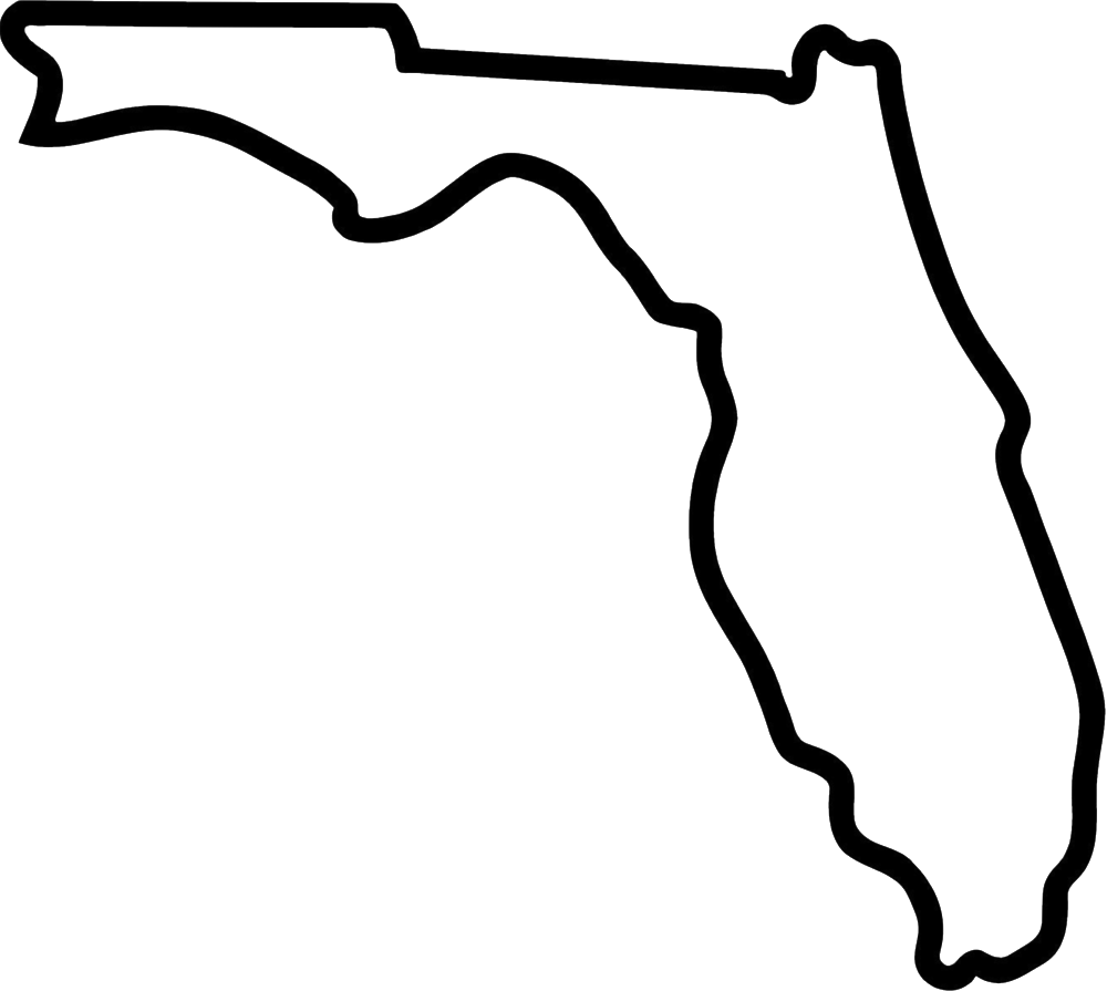 Florida-outline Copy - Florida Gators Free Svg File (1000x895)