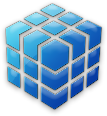 10 Blue Cube Icon Images - Data Cube Icon (420x420)