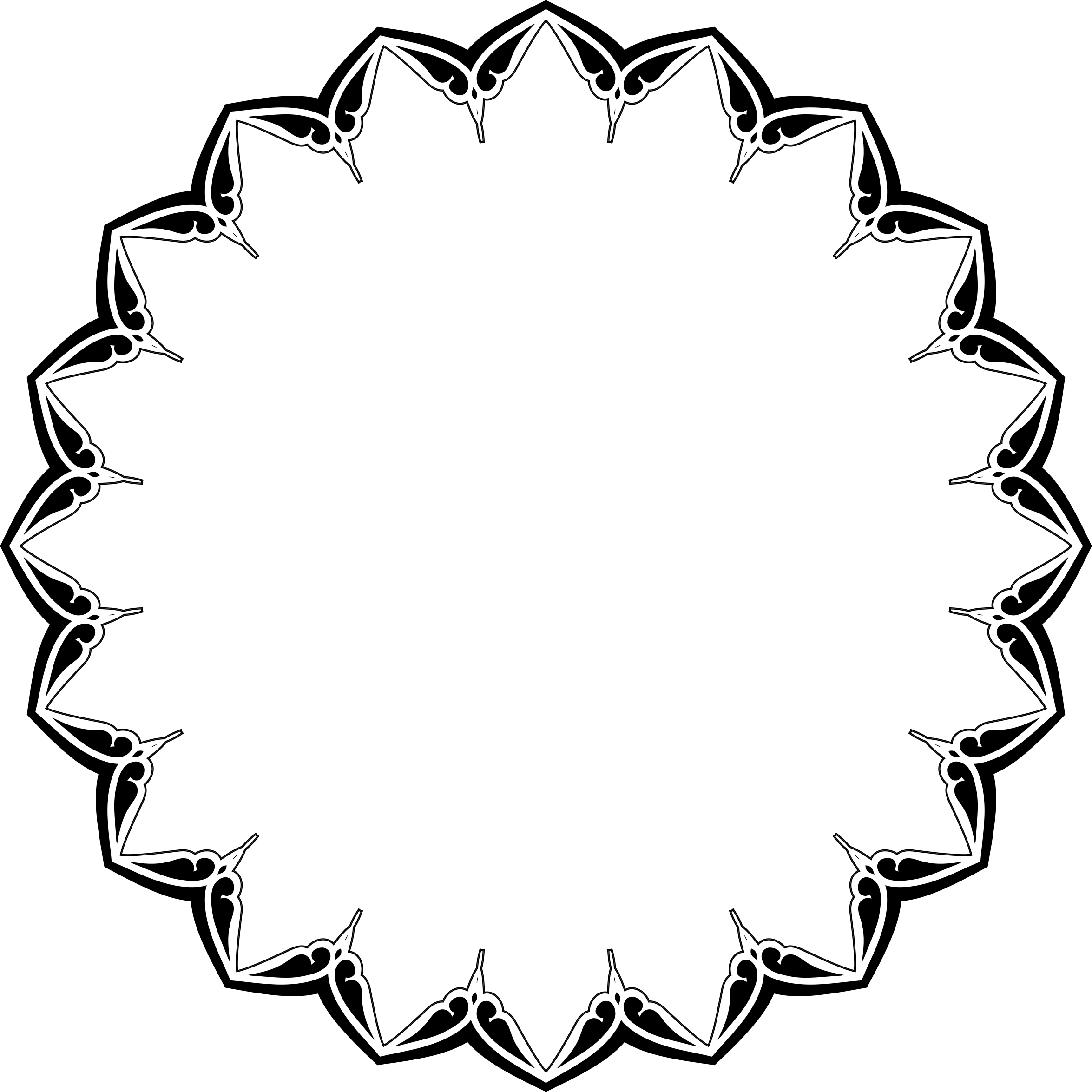 Heart Circle Border Svg (2350x2350)