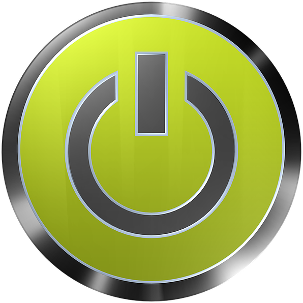 Button, Power, Power Button, Switch - Logo Power Off Png (640x640)