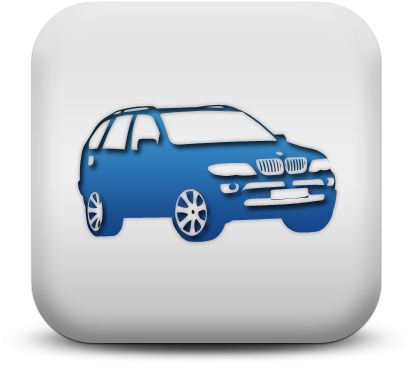 White Car Icon - Transport (512x512)