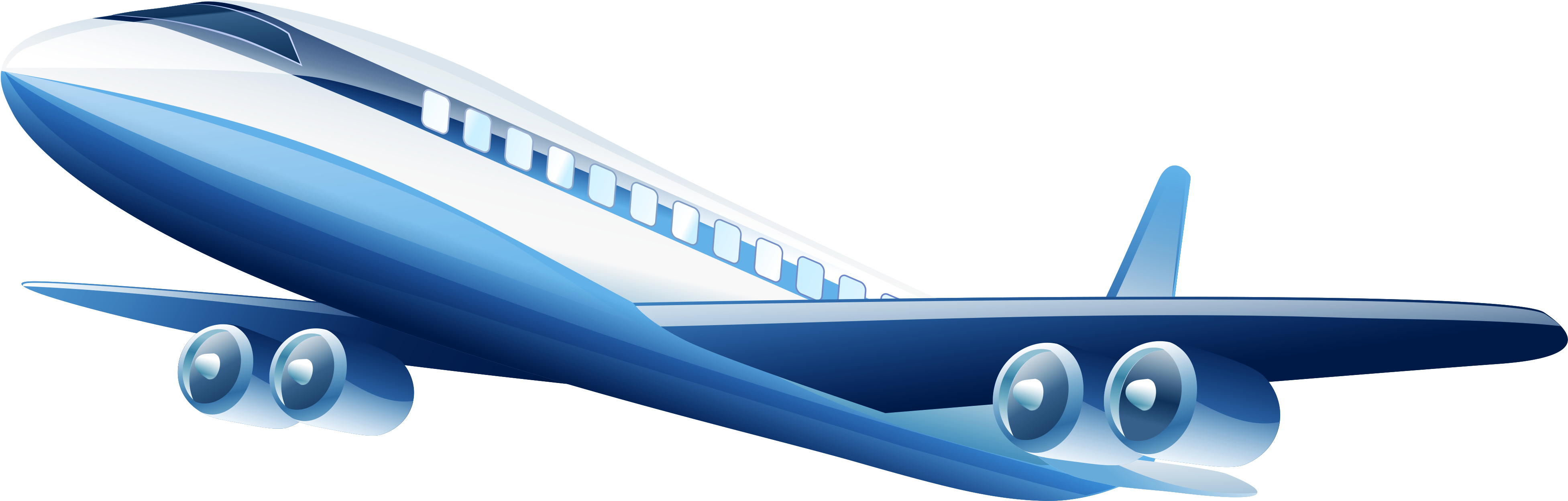 Aircraft Clipart Cargo Plane - Airplane Clipart (4095x1392)