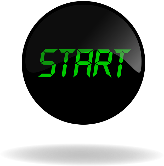 Start, Start Black Button, Button, Web, Internet, Black - Start Button (694x720)