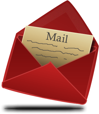 Joining Our Mailing List - Red Icon Mail (600x600)