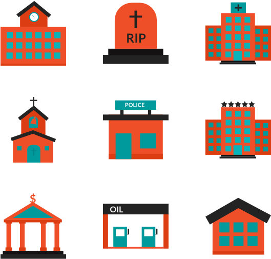 Buildings Color - Block Of Flats Pixel Art Png (600x564)