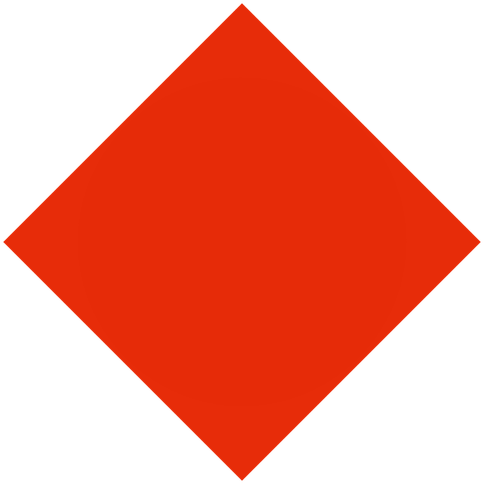 Take A Square Sheet Of Paper, Fold It In Half Sideways - Rombo De Color Rojo (500x500)