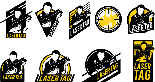 Laser Tag Vector Labels - Laser Tag Logos (700x490)