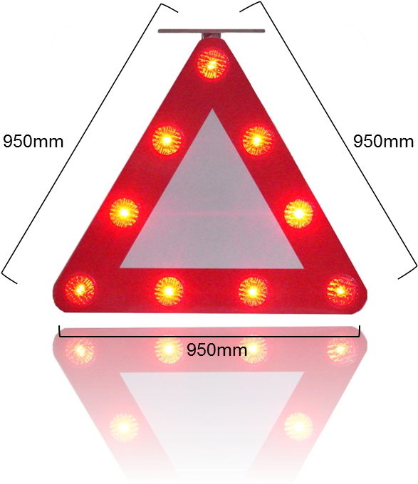 Tq T418 As Led Solar Triangle Flash Warning Light - Light (610x866)