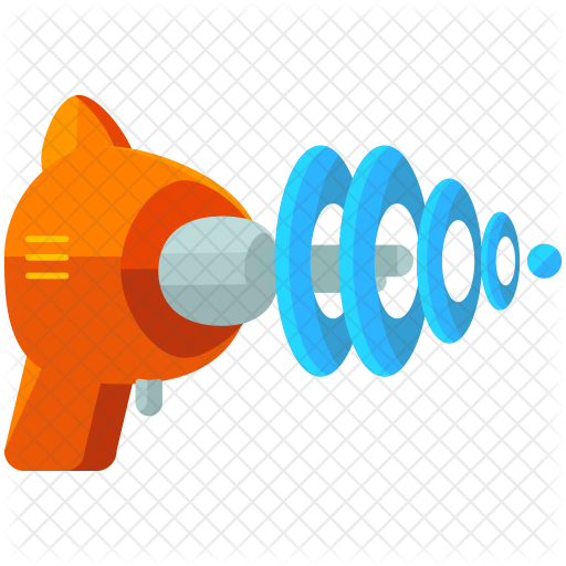 Lazer Clipart Space Gun - Blaster Cartoon Png (512x512)